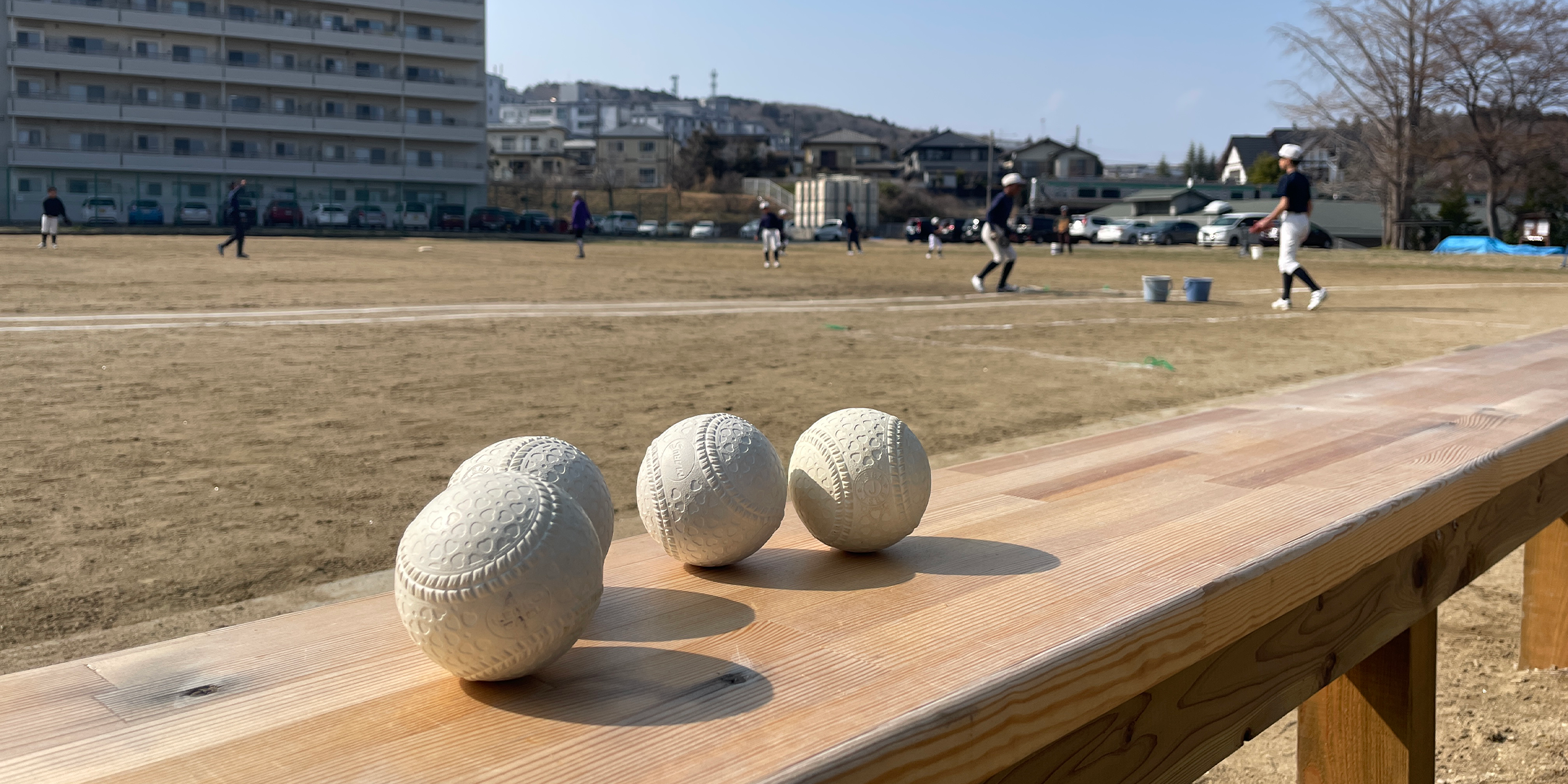 取材で訪れた地域のスポーツチームの活動の様子（1枚目）